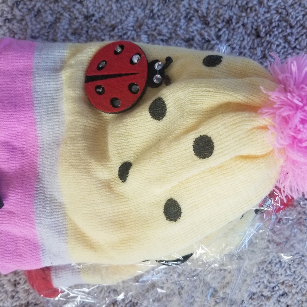 Yellow Ladybug Beanie